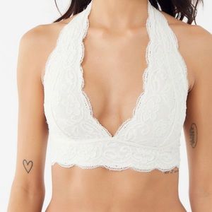 Out From Under Lace Halter Bra